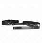 KINK - COLLANA CON CINTURA 116 CM NERO CINTURINO REGOLABILE 32-50 CM X 8 CM