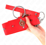 KINK - COLLIER DIAMANTS ROUGES AVEC CEINTURE 65 CM AJDUSTABLE 35-51 CM X 7 CM