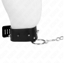 KINK - NECKLACE 65 CM WITH LEASH WITH SILVER STUDS MODEL 2 ADJUSTABLE 36-43 CM X 5 CM