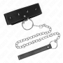KINK - COLLANA 65 CM CON GUINZAGLIO CON BORCHIE ARGENTO MODELLO 2 REGOLABILE 36-43 CM X 5 CM