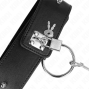KINK - COLLANA 65 CM CON GUINZAGLIO CON BORCHIE ARGENTO MODELLO 2 REGOLABILE 36-43 CM X 5 CM