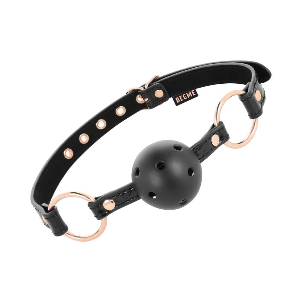 BEGME - BLACK EDITION BALL GAG CUIR VEGAN