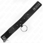 KINK - COLLIER 65 CM AVEC LAISSE AVEC CLOUS ARGENTÉS MODÈLE 2 RÉGLABLE 36-43 CM X 5 CM