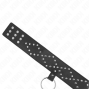 KINK - COLLANA 65 CM CON GUINZAGLIO CON BORCHIE ARGENTO MODELLO 3 REGOLABILE 36-43 CM X 5 CM