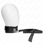 KINK - COLLIER AVEC LAISSE 116 CM AVEC CLOUS ARGENTÉS MODÈLE 4 NOIR AJUSTABLE 40-48 CM X 6 CM