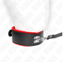 KINK - COLLIER AVEC CEINTURE 116 CM AVEC BRACELET EN CUIR ROUGE AJUSTABLE 40-48 CM X 6 CM