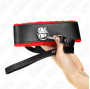 KINK - COLLIER AVEC CEINTURE 116 CM AVEC BRACELET EN CUIR ROUGE AJUSTABLE 40-48 CM X 6 CM