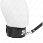 KINK - COLLIER AVEC CEINTURE 116 CM AVEC BRACELET EN CUIR NOIR AJUSTABLE 40-48 CM X 6 CM