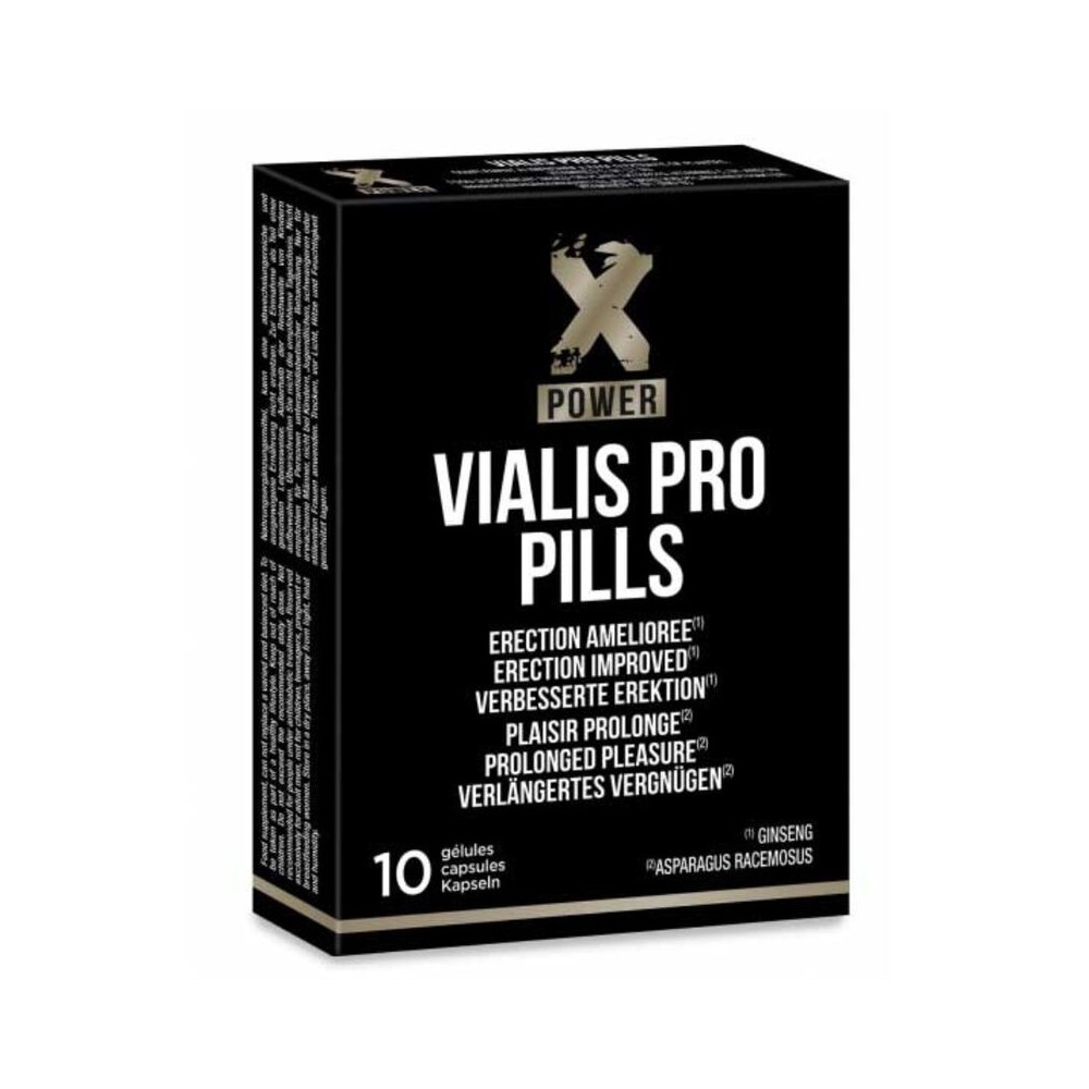 X POWER - VIALIS PRO ERECTION AMÉLIORÉE 10 PILULES