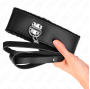 KINK - HALSKETTE MIT GÜRTEL 116 CM MIT SCHWARZEM LEDERBAND VERSTELLBAR 40-48 CM X 6 CM