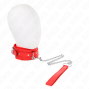KINK - COLLIER AVEC LAISSE 65 CM AVEC RESTRICTIONS ROUGE 36-42 CM X 5,5 CM
