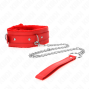 KINK - COLLIER AVEC LAISSE 65 CM AVEC RESTRICTIONS ROUGE 36-42 CM X 5,5 CM