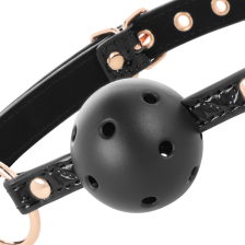 BEGME - BLACK EDITION BALL GAG CUIR VEGAN