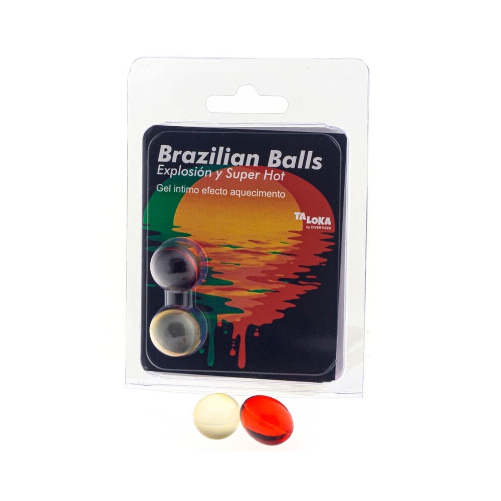 TALOKA - 2 BRAZILIAN BALLS SUPER HOT EFFECT EXCITING GEL