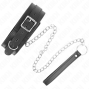 KINK - HALSBAND MIT GÜRTEL 65 CM MIT RIEMEN SCHWARZ 54 X 4,5 CM