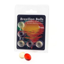 TALOKA - 5 BOULES BRÉSILIENNES GEL EXCITANT EFFET SUPER CHAUD