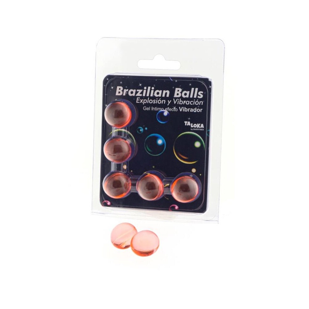 TALOKA - 5 BALLES BRÉSILIENNES GEL EXCITANT EFFET VIBRANT