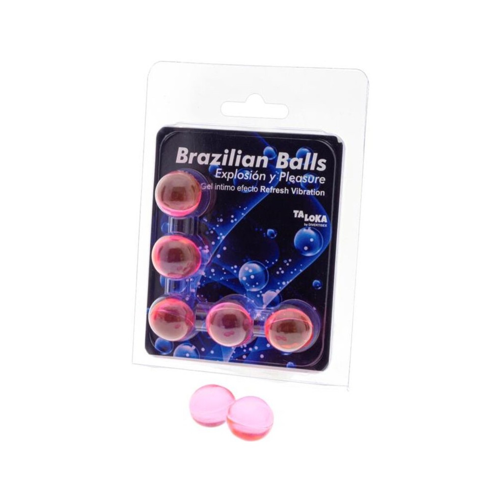 TALOKA - 5 BRAZILIAN BALLS REFRESH VIBRATING EFFECT EXCITING GEL