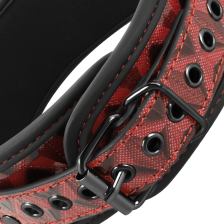 BEGME - COLLARE IN PELLE VEGANA PREMIUM RED EDITION CON FODERA IN NEOPRENE