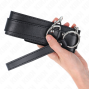 KINK - COLLANA CON CINTURINO 65 CM FIBBIE ARGENTO REGOLABILE 33-46 CM X 5,5 CM