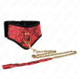 KINK - COLLANA MODELLO SCANDALO CON CINTURINO IN PIZZO 75 CM 44 X 10 CM