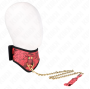 KINK - COLLANA MODELLO SCANDALO CON CINTURINO IN PIZZO 75 CM 44 X 10 CM