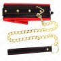 KINK - HALSKETTE MIT SCHWAMMKUNSTLEDERBAND MODELL 2 VERSTELLBAR 37-54 CM X 3 CM