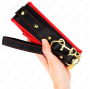 KINK - HALSKETTE MIT SCHWAMMKUNSTLEDERBAND MODELL 2 VERSTELLBAR 37-54 CM X 3 CM