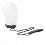 KINK - COLLARE CON GUINZAGLIO SCURO 65 CM REGOLABILE 37-54 CM X 3 CM