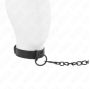 KINK - COLLARE CON GUINZAGLIO SCURO 65 CM REGOLABILE 37-54 CM X 3 CM