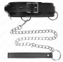 KINK - COLLANA SCHIAVITÙ 3 ANELLI CON CINTURINO 80 CM 53 X 5 CM