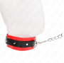 KINK - COLAR MODELO BÁSICO COM TRELA 65 CM MODELO 3 VERMELHO 53 X 5 CM