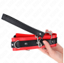 KINK - BASIC MODEL COLLAR WITH LEASH 65 CM MODEL 3 RED 53 X 5 CM