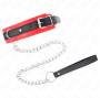 KINK - COLAR MODELO BÁSICO COM TRELA 65 CM MODELO 3 VERMELHO 53 X 5 CM