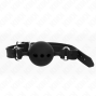KINK - BÂTON ENTIEREMENT SILICONE 55 x 2 CM AVEC BOULE DE 5 CM TAILLE L NOIR AJUSTABLE 35-51 CM