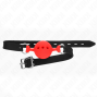 KINK - BÂTON ENTIEREMENT SILICONE 55 x 2 CM AVEC BOULE 4,5 CM TAILLE M ROUGE AJUSTABLE 35-51 CM