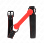 KINK - BONE GAG WITH LEATHERETTE STRAP RED ADJUSTABLE 41-57 CM