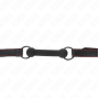 KINK - BONE GAG WITH LEATHERETTE STRAP BLACK ADJUSTABLE 41-57 CM