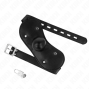 KINK - MASCHERA BOCCA BALL GAG CON SERRATURA REGOLABILE 42-60 CM