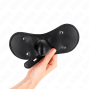 KINK - MASCHERA BOCCA BALL GAG CON SERRATURA REGOLABILE 42-60 CM