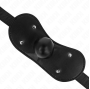 KINK - MASCHERA BOCCA BALL GAG CON SERRATURA REGOLABILE 42-60 CM