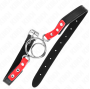 KINK - GAG AVEC PLUSIEURS O-RINGS 4 / 4,8 CM ROUGE 38 X 56 CM