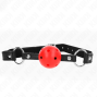 KINK - HOLLOW HARD RED BALL 4.5 CM GAG MODEL 1 63.5 X 2 CM