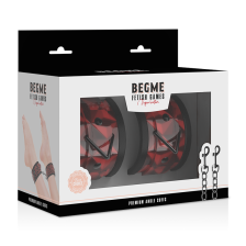 BEGME - CHEVILLES PREMIUM ÉDITION ROUGE AVEC DOUBLURE EN NÉOPRÈNE