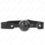 KINK - SCHWARZER ATMUNGSAKTIVER BALL 4,5 CM Knebel 65 x 2,5 CM