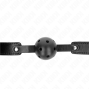 KINK - SCHWARZER ATMUNGSAKTIVER BALL 4,5 CM Knebel 65 x 2,5 CM