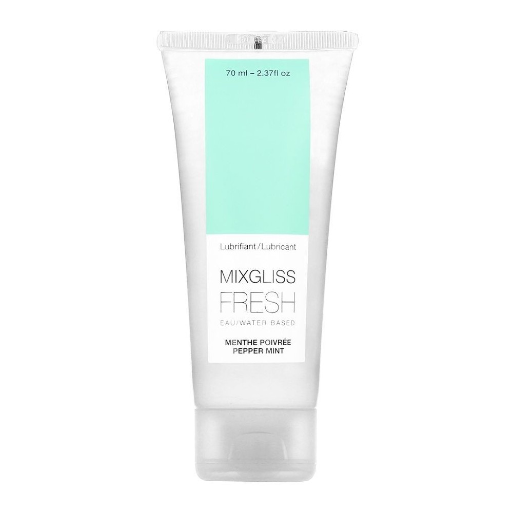 MIXGLISS - LUBRIFICANTE BASE DE GUA EFEITO FRIO SABOR MENTA 70 ML