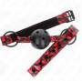 KINK - BOLA PADRÃO DIAMANTE 4,5 CM GAG MODELO 2 64,5 CM AJUSTÁVEL 42-60 CM