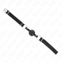 KINK - BÂTON RESPIRANT 4 CM AVEC DOUBLE RIVET MODÈLE 1 NOIR 62,5 x 2,5 CM RÉGLABLE 42-58 CM