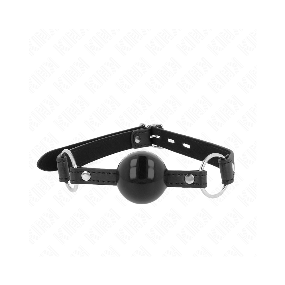 KINK - MORDAÇA BOLA TPE 4 CM COM FECHADURA PRETA 60 x 2 CM